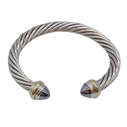 David Yurman Sterling / 14K Classic Cable Bracelet