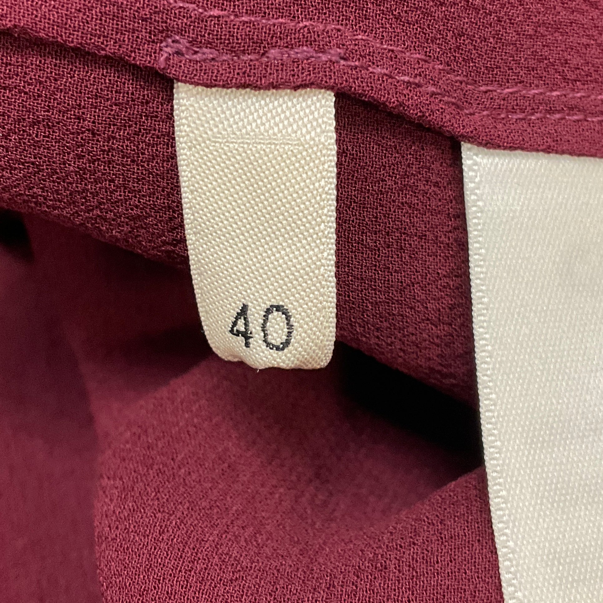 Celine Burgundy Draped Silk Georgette Cape Top