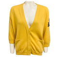 Load image into Gallery viewer, Brunello Cucinelli Mustard Yellow Cashmere Knit Cardigan Sweater with Monili
