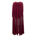Load image into Gallery viewer, Celine Burgundy Draped Silk Georgette Cape Top
