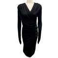 Load image into Gallery viewer, Derek Lam Black Ruched Long Sleeved Jersey Dress
