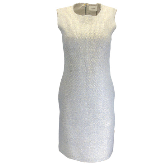 St. John Pale Blue / Gold Metallic 2022 Sleeveless Knit Dress