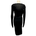 Load image into Gallery viewer, Derek Lam Black Ruched Long Sleeved Jersey Dress
