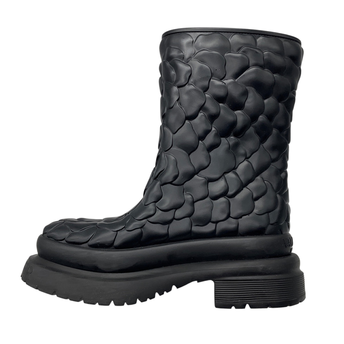 Valentino Black Atelier 03 Rose Edition Water Resistant Rubber Rain Boots
