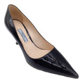 Load image into Gallery viewer, Prada Black Pointed Toe Patent Leather Pumps
