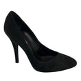 Load image into Gallery viewer, Giuseppe Zanotti x Balmain Black Round Toe Suede Pumps
