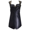 Load image into Gallery viewer, Versace Black Lambskin Leather Mini Dress
