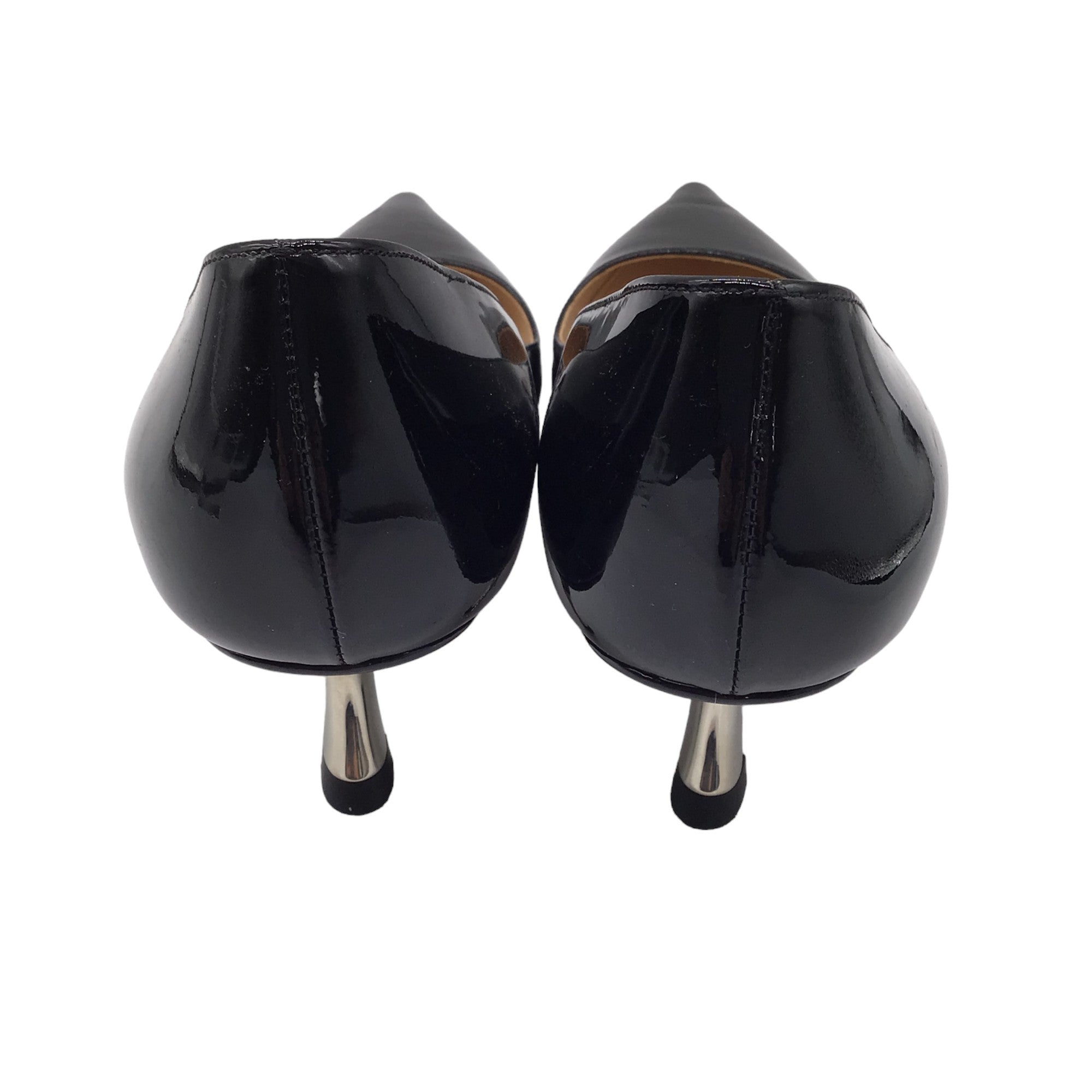 Prada Black Pointed Toe Patent Leather Pumps