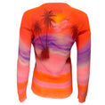 Load image into Gallery viewer, Brandon Maxwell Multicolored Sunset Print Pink Lemonade Susen Sweater
