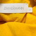 Load image into Gallery viewer, Zimmermann Yellow Multicolor Tropicana Floral Printed Linen Cut Out Mini Dress
