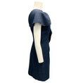 Load image into Gallery viewer, Fendi Dark Blue Ruffled Asymmetric Wool Dress
