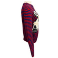 Load image into Gallery viewer, Gucci Blue / Red Striped Wool Sweater with King Spaniel Intarsia

