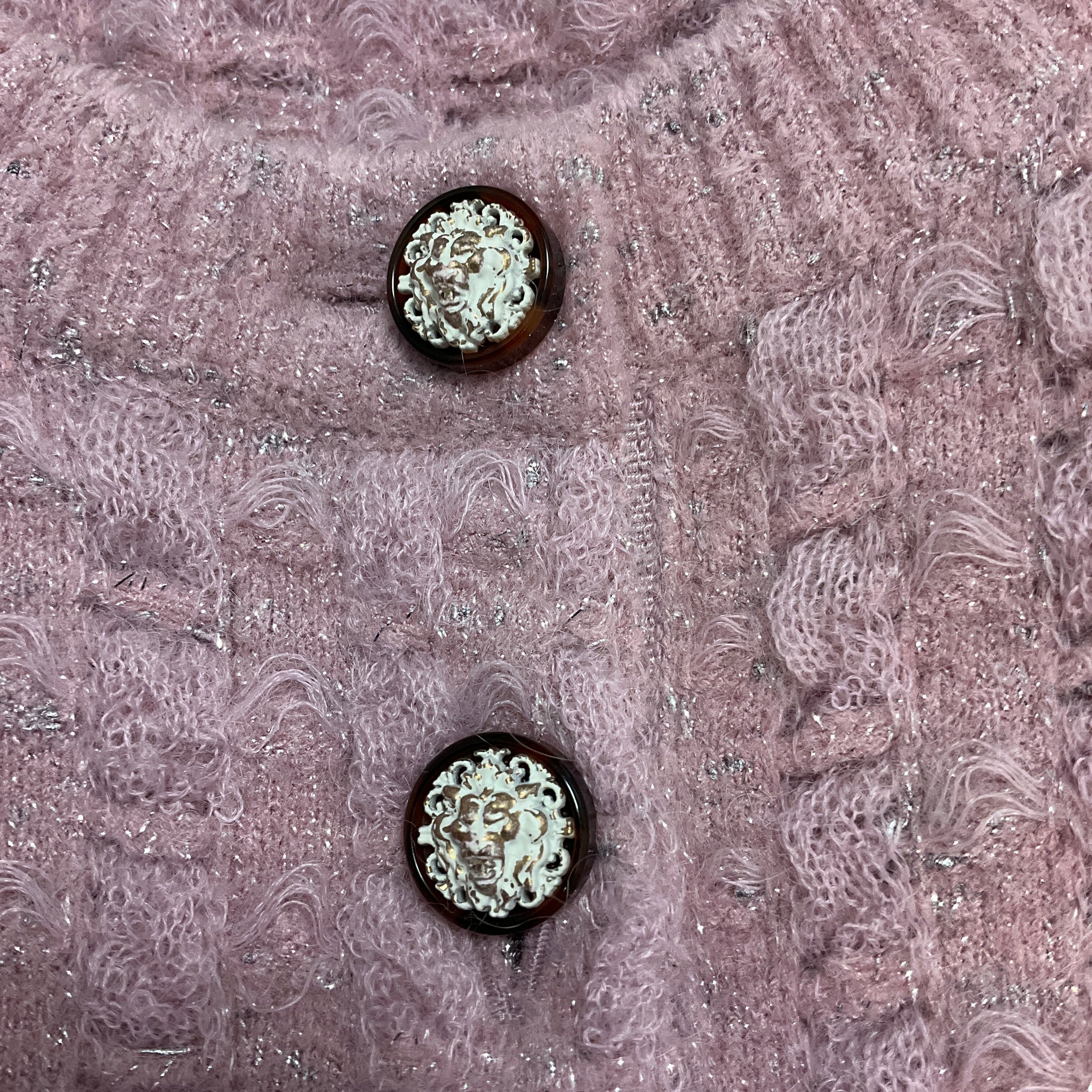 Chanel 2017 Pink Metallic Sparkle Knit Cosmopolite Lurex Tweed Dress