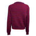 Load image into Gallery viewer, Gucci Blue / Red Striped Wool Sweater with King Spaniel Intarsia
