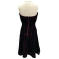 Load image into Gallery viewer, Herve Leger Black / Fuchsia Strapless Chenille Dress
