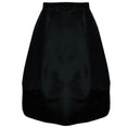 Load image into Gallery viewer, Oscar de la Renta Black Flared Silk Taffeta Skirt
