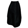 Load image into Gallery viewer, Oscar de la Renta Black Flared Silk Taffeta Skirt

