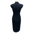 Load image into Gallery viewer, Max Mara Navy Pinstriped Wool Stretch Dress
