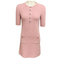 Load image into Gallery viewer, Chanel 2017 Pink Metallic Sparkle Knit Cosmopolite Lurex Tweed Dress
