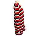 Load image into Gallery viewer, Gucci Red / White / Blue Striped Knit Cardigan Sweater with GG Logo Pearl Buttons
