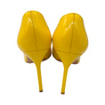 Load image into Gallery viewer, Manolo Blahnik Yellow Pointed Toe Patent Leather Pumps
