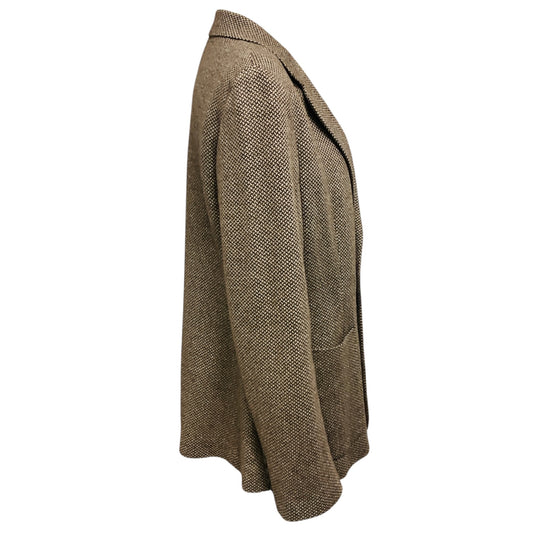 Ralph Lauren Collection Brown / Beige Hailey Single Breasted Tweed Blazer