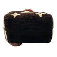 Load image into Gallery viewer, Louis Vuitton Chocolate / Cream Shearling Monogram LV Ski Cozygram Speedy Bandouliere 25 Handbag
