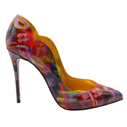 Christian Louboutin Patent Discolaser Hot Chick Pumps