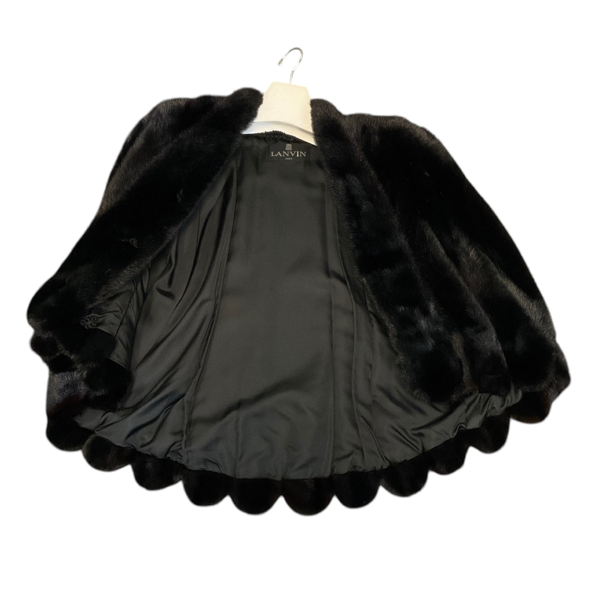 Lanvin Dark Brown Mink Fur Cape
