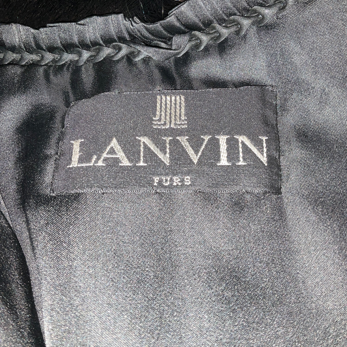 Lanvin Dark Brown Mink Fur Cape