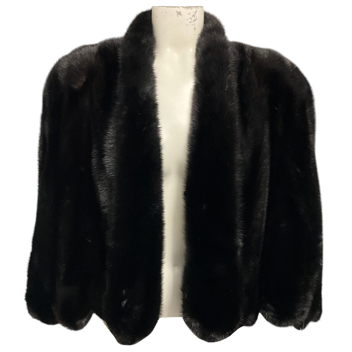 Lanvin Dark Brown Mink Fur Cape