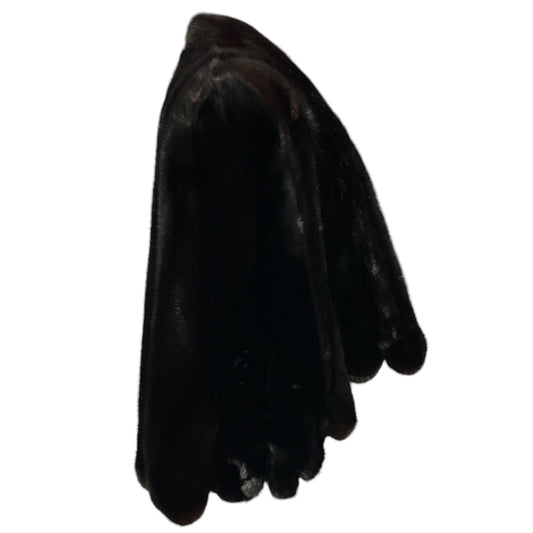 Lanvin Dark Brown Mink Fur Cape