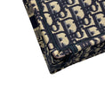 Load image into Gallery viewer, Christian Dior Ecru / Blue Dior Oblique Embroidery Medium Dior Book Tote Handbag
