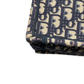 Load image into Gallery viewer, Christian Dior Ecru / Blue Dior Oblique Embroidery Medium Dior Book Tote Handbag
