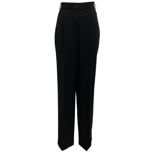 La Collection Black Constance Wool Pants