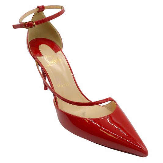 Christian Louboutin Red Patent D'Orsay Pumps