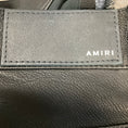 Load image into Gallery viewer, Amiri Black Washed Grey Black Denim Jeans with Black Leather Trim
