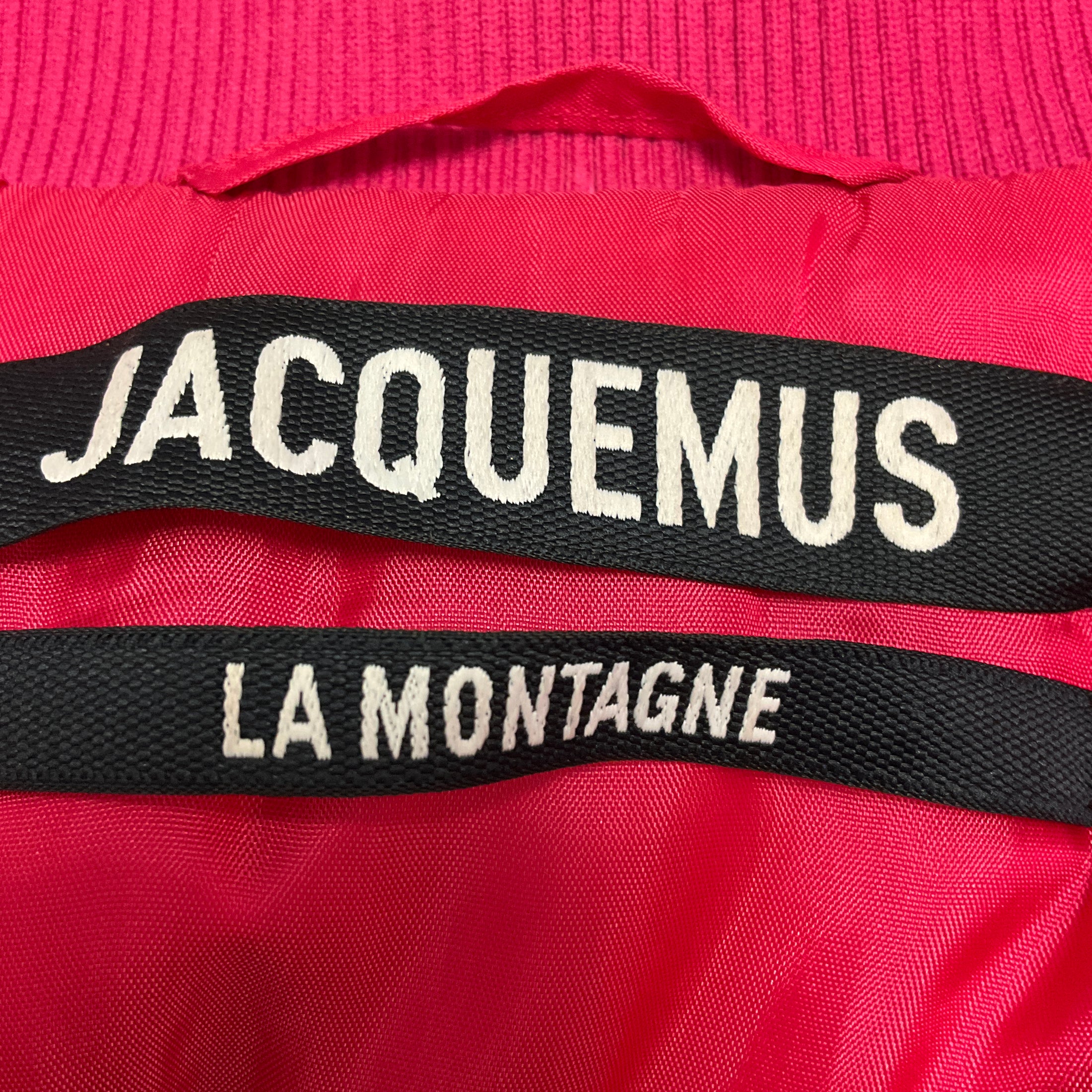Jacquemus Pink La Montagne La Doudoune Pralù Leather Puffer Jacket