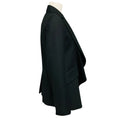 Load image into Gallery viewer, WE-AR4 Deep Black Draped Wool Uptown Blazer

