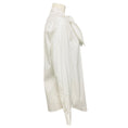 Load image into Gallery viewer, Sara Roka White Tie Neck Cotton Lian Blouse
