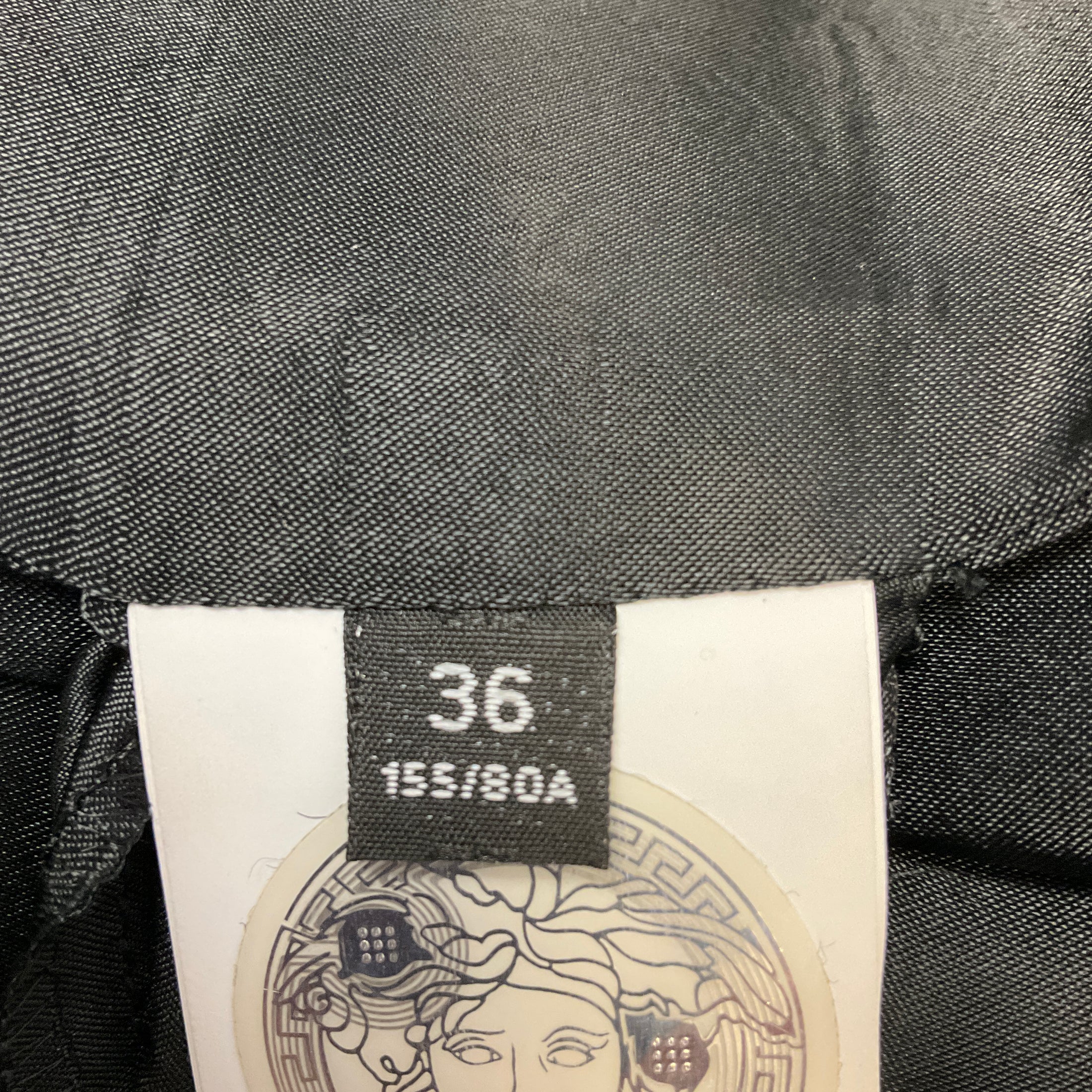 Versace Black Heritage Tweed Cardigan Jacket