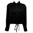 Load image into Gallery viewer, WE-AR4 Black Crawford Blouse with Silver Buttons
