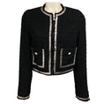 Load image into Gallery viewer, Versace Black Heritage Tweed Cardigan Jacket
