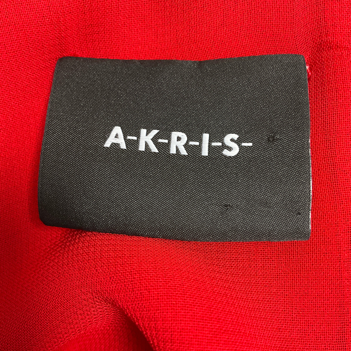 Akris Red / Black Two-Tone Colorblock Sleeveless Midi Dress