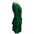 Load image into Gallery viewer, Thierry Mugler Vintage Green Silk Jacket and Skirt Suit Set
