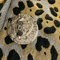 Load image into Gallery viewer, Dolce & Gabbana Black / Gold / Silver Metallic Animal Print Lurex Skirt
