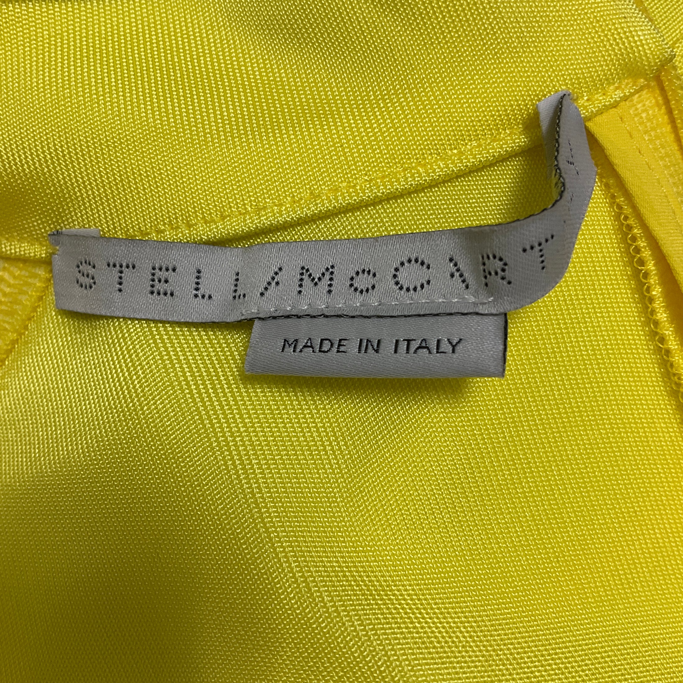 Stella McCartney Bright Yellow Fluid Jersey Dress