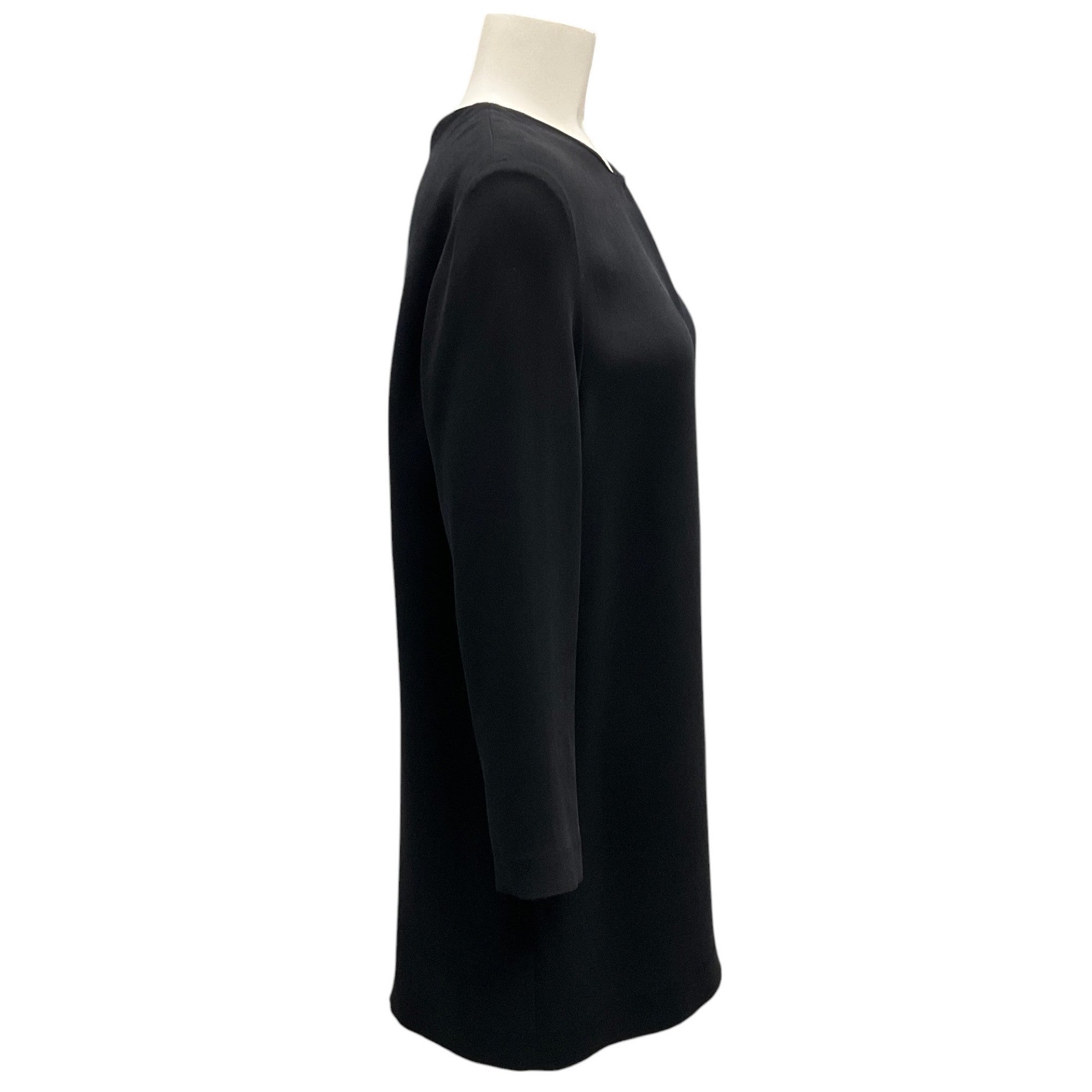 Donna Karan Black Crepe Tunic Top