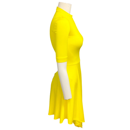 Stella McCartney Bright Yellow Fluid Jersey Dress