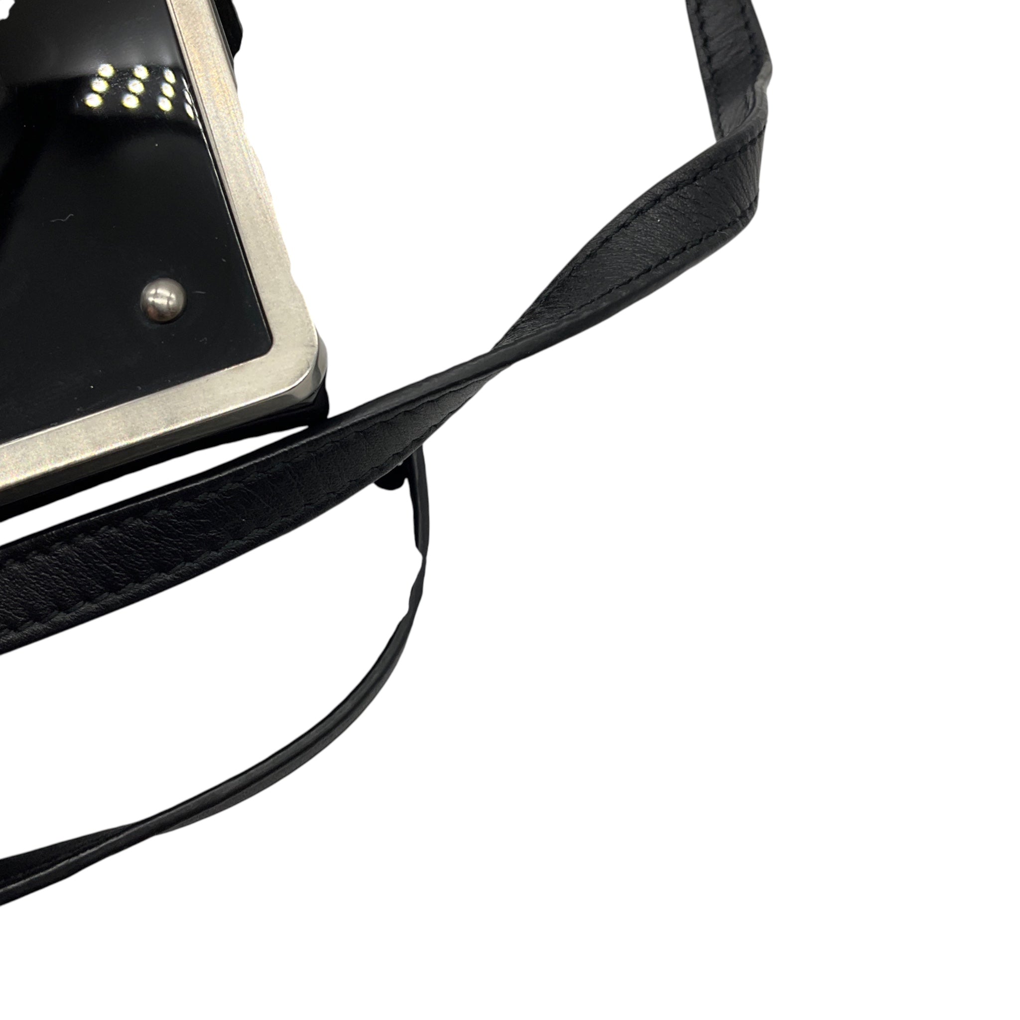 Chanel Black 2016 Plexiglass Crystal Buonasera Film Projector Minaudiere Clutch